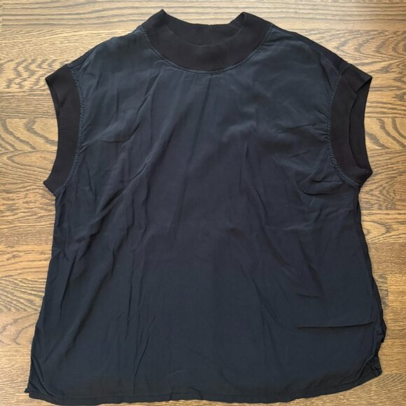 ATHLETA mock cap sleeve T shirt top size XL - Picture 1 of 4